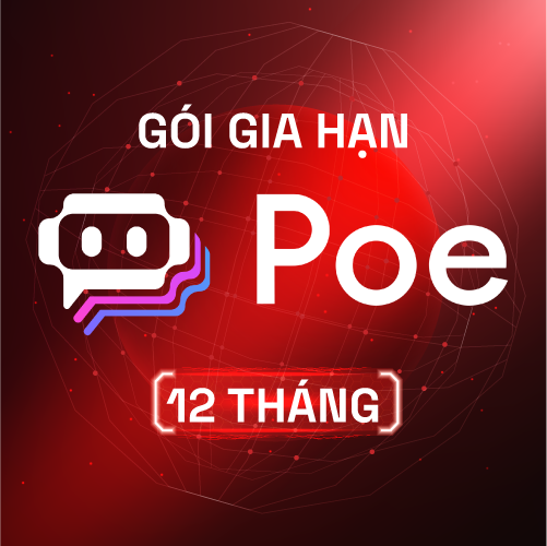 POE AI Pro 12 tháng - Gói nâng cấp chính chủ
